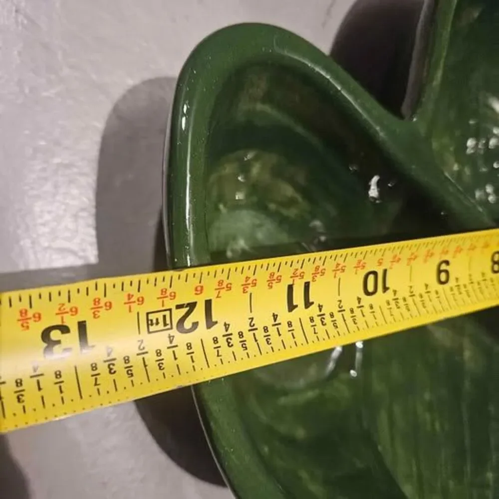 Ceramic Green Cactus Chip and Dip Tray 10/5